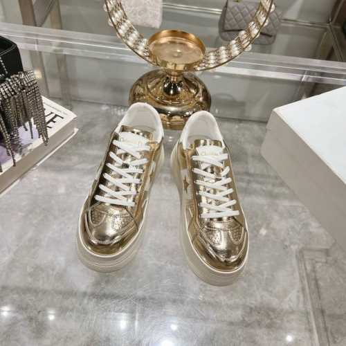 出厂 24新款Dior迪奥新款松糕鞋厚底休闲鞋 这款Dior Star运动鞋延续经久不衰的轮廓，采用牛皮革精心制作，所以上脚会特别的舒服哦 饰以同色调绒面革镶片