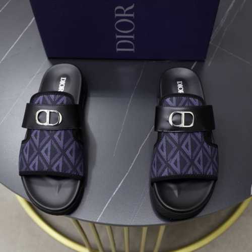 出厂价pp： 品牌：迪奥Dior 标准码：38-44 45订做 等级：官网同款 材料：原版皮料设计 原版轻便耐磨成型大底 款式类别：男士时尚凉拖鞋 尊贵奢侈品大