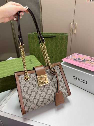 酷奇小方锁 Gucci padlock 24K金 链条包Gucci padlock古驰新款链条单肩包，现货秒发！D-82尺寸25.10.18折叠盒飞机盒