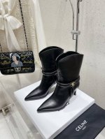 高版本celine 赛琳 秋冬爆款高跟短靴 年度人手一双的短靴靴 显瘦增高满分单品 原版购入开发 所有细节无差 原版定制材料 牛皮面牛皮内里 原版真底大底 码数