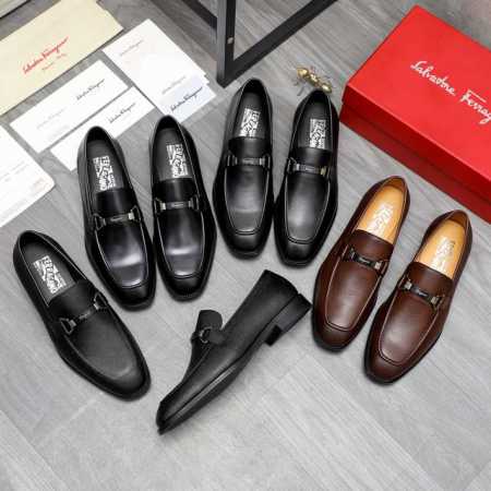商品商标：Ferragamo 菲拉格慕 正装鞋 正码码数: 38-45 商品材料：精选 头层牛皮鞋面 牛皮内里原版大底吧 - 点击图像关闭