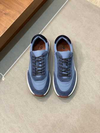Loro Piana 秋季散步 运动 男鞋 Lp慢跑鞋 莞产代工厂原厂底 随意进出专柜对比 这款休闲鞋采用wind纤维针织而成，纯手工打造 呈现出别致的立体效果 - 点击图像关闭