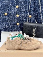 牛反绒 牛皮 男码＋10Miumiu x New Balance NB联名款 复古休闲德训鞋阿甘鞋运动鞋网红博主火爆追捧 时装周走秀场曝光非常留行的美拉德配色平