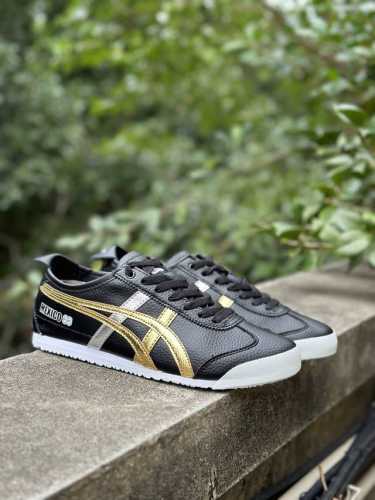 福利特价 160 Asics Onitsuka Tiger 亚瑟士 鬼冢虎系带皮面懒人鞋 #原装系带皮面 原装四联吊牌 中底纸板钢印 日系轻便运动休闲鞋 编码: