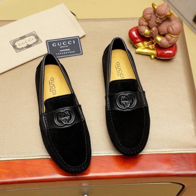 工厂价 Gucci 古驰热卖款潮流男士休闲套脚鞋官网原版1:1开模原单品质，做工精细时尚百搭，完美楦型，上脚舒适潮男型男推崇款，头层进口牛皮优质猪皮内里，橡胶耐