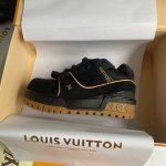 橙子出厂价p Louis Vuitton 路易威登 Lv Trainer 运动鞋 面包鞋 休闲板鞋 滑板鞋 情侣款 Diy饰扣 胖墩墩 胖嘟嘟 男女同款 鞋面：