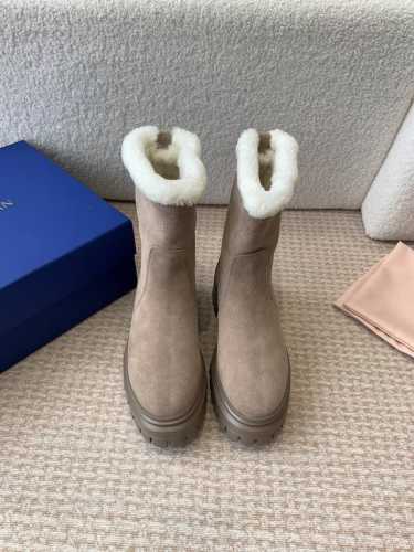 stuartweitzman fw24ss new arrival～杨紫大姐姐同款 一脚蹬 松紧 羊毛机车靴 短靴 sw新款厚底马丁靴百搭实穿，可盐可甜的单品酷