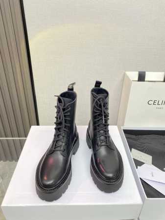 Celine 好物推荐厚底增高马丁靴 厚底短靴机车靴..热度持续升级～长期款 高版本当季深受众多网红博主热捧，完美精修鞋楦小圆头，非常到位，线条流畅版型正 ，整 - 点击图像关闭