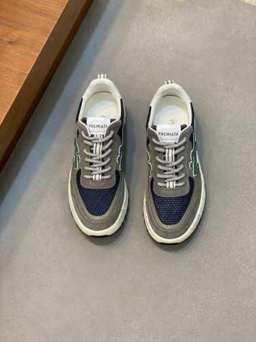 premiata 普瑞米亚达 -高端品质 原单 -鞋面：磨砂皮配镂空透气网、车缝品牌“米”图腾 -内里：牛皮内里 -大底：超轻Tpu发泡 橡胶；彩印成型大底 -