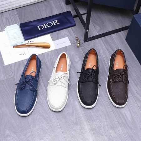 商品商标：Dior 迪奥 休闲鞋 正码码数: 38-44 45订做不退换 商品材料：精选荔纹牛皮鞋面 水染牛皮内里 原版大底 - 点击图像关闭
