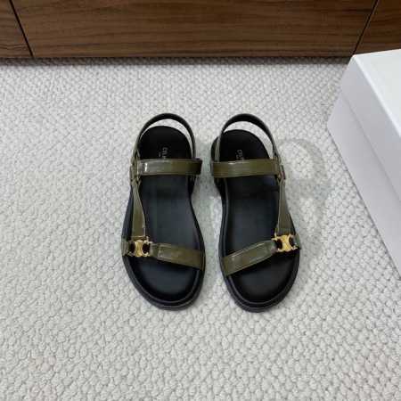Celi*E凯旋门复古罗马凉鞋 原版楦型 调试N次 这款上脚绝对Vintage复古风味十足 鞋面头层牛皮 原版多层组合大底 真皮沿条 码数 34-42 34 4 - 点击图像关闭