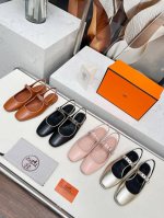 h家，早春平底后空凉鞋，面料进口羊皮，内里羊皮，垫脚羊皮。35-42码，真皮底高版本