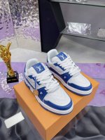 工厂p价p 飞机盒10 原版开发 品质出货 欢迎对比 Lv板鞋系列 lv Trainer Maxi运动鞋将成衣系列的宽松廓形引入Virgilabloh笔下的Lv