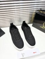 低帮帆布厚底运动鞋-黑色 顶级版定制 2025 Maison Christian Louboutin Choukario低顶运动鞋具有都市气息。这款运动鞋在顶部