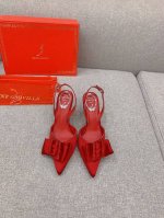 出厂价 Ren* Caovill*新款缎面蝴蝶结高跟鞋 婚鞋首选 上脚效果绝绝子 精致奢华 原版真丝面料 内里垫脚羊皮 意大利真皮大底 跟高7.5cm 可定做9