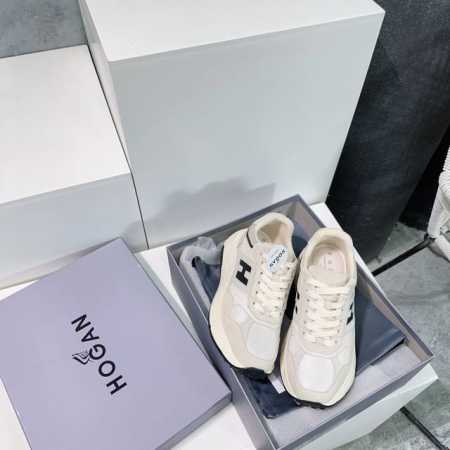 高品质 ！顶级品质 Hogan 2025春夏最新内增高厚底运动休闲系列 松糕厚底休闲鞋 流行 H拼色工艺~休闲运动鞋履精湛手工设计融入军装元素，兼职实用与个性造 - 点击图像关闭