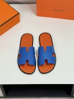 hermèS 真皮底 Size：38-44 45.46.47定制 爱马仕最高品质经典H拖鞋～高端男士凉鞋沙滩鞋拖鞋～专柜同步～原单代购货！原版进口鞋面牛皮内里牛