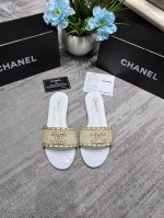 橙子出厂价p chanel 香奈儿 春夏新款 C扣珍珠拖鞋 精致凉拖 码数 35-40