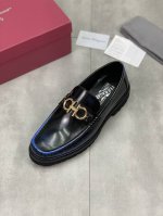 工厂P价P 实价 原单菲拉格慕 Ferragamo 水洗牛里 原版正装皮鞋专柜同步发售新款男鞋 此款采用纯手工制作 面料进口原版开边珠小牛皮水洗牛皮内里 原版组