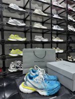 Balencia*巴家3Xl Toe Spray运动鞋 荧光黄蓝