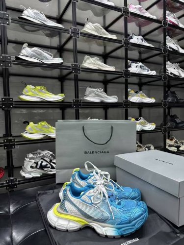 Balencia*巴家3Xl Toe Spray运动鞋 荧光黄蓝