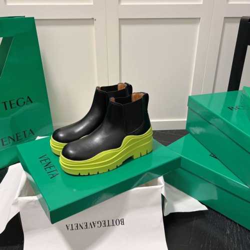 橙子出厂价 BOTTEGA VENETA 秋冬经典款短靴 BV厚底低筒靴 切尔西靴 真正的经典 永不过时 葆爹穿搭 时尚最前沿 跟高：5.5CM 码数：35-4
