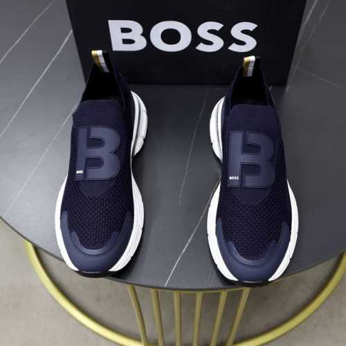 出厂价 Boss 最新上市、进口原版透气网布材料、高级原版图案。高端1:1开模定制，原版大底，更轻便，防滑。时尚主打潮流，百搭爆款。散发时尚休闲气息，时尚就在脚