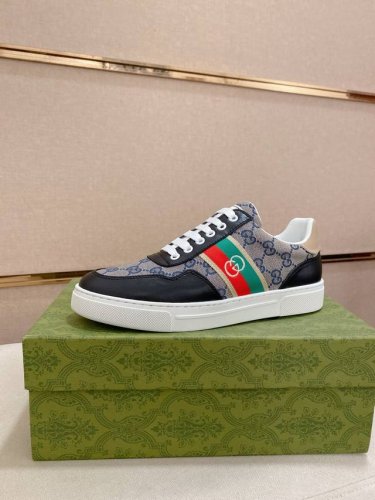 工厂p价 古奇Gucci 官网最新款休闲时尚男鞋，爆款版型简洁大气，潮男专属.独有的官网最新品牌元素元素古奇原版装饰，时尚又大方，面料原版牛皮羊皮内里，官网指定