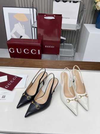 工厂价 女装女鞋 运动原单原单品质gucci2025春夏新品牛皮压花高跟鞋，顶级品质发售购入正品开发原版压花工艺经典双G老花面，内里羊皮配合意大利原板材质与工艺 - 点击图像关闭