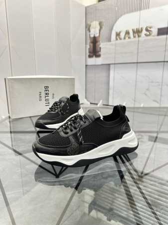 售 价: 商品商标：Berlut* 布鲁提* 低帮运动鞋 正码码数: 38-44 可订做45.46 商品材料：鞋面进口原版透气飞织拼接牛皮，透气内里，原版大底。 - 点击图像关闭