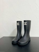 CHANEL 雨靴 Chane* 原版购入 独家高版 rain boots雨靴 无缝版本1:1升级版本 旧的无缝版本已下线 专柜断货王杨幂同款小香风雨靴 各大网