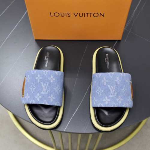 出厂价: 情侣款 品牌：Lv路易威登 码数：35-44 45定制 等级：专柜 原单 材料：原版鞋面 耐磨轻便柔软舒适大底 款式类别：夏季款拖鞋 年轻时尚 脚感舒