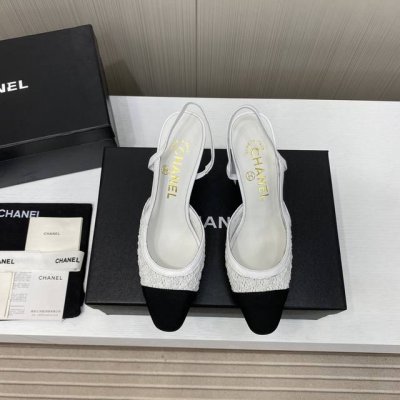 出厂价p 顶级品质 Chanel 香奈儿2025顶级专柜 初夏新款 官网上新 全球首发 Chanel 香奈儿24Ss-尖头粗跟凉鞋 Charnl美鞋 Chane