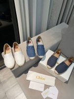 最新款Chloe 蔻依渔夫鞋官网同步，面料牛皮，还有布的，，绵羊里，配上织带刺绣Logo，既时尚又大方，35-40 P270