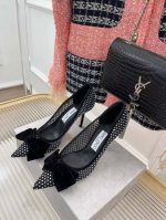 厂价 jimmy Choo 吉米周春夏新品 网纱蝴蝶结水钻高跟鞋 每次Jc一出网纱系列都是仙气飘飘 这次网纱蝴蝶结搭配水钻特别闪烁迷人 呈现出温柔优雅又可爱甜美