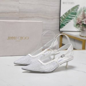 最高版本 jimmy Choo最新款网拖 2025Ss网纱烫钻后空凉鞋 吉米周经典Love网纱系列 jc家的鞋子众所周知都是无一例外的仙女美 尤其是这款细闪亮片