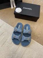 发泡大底版本 Chanel 24新款羊毛魔术贴凉鞋系列 秋冬羊毛系列版本 高版本 内里全羊毛 Size:35-39 其他码数定做