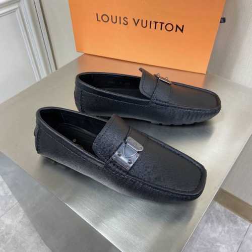 新品louis Vuitton* 高端男士休闲乐福鞋驾车鞋豆豆鞋原单顶级代购货原版进口十字纹牛皮搭配原版五金饰扣进口牛皮内里 牛皮垫脚原版橡胶鞋底 Size：3