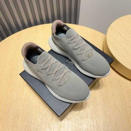 工厂P Boss 新款男仕运动鞋 知名运动品牌新款隆重上市 以奢华高端设计出货 鞋面选用原版透气飞织制成 羊皮垫脚 轻质橡胶大底。轻奢风格，鞋面透气不闷脚，简约