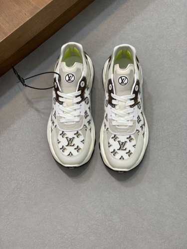 Loui* Vuitto* 路易威登 -高端品质 原单 -原版反绒小牛皮 品牌塑胶模块 品牌帆布布匹 -内里 垫脚：品牌帆布 -大底 超轻TPU 橡胶 组合成型