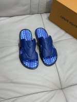 L家 Size:38-45 高端品质 Lv 原单男士春夏拖鞋专柜同步 鞋面意大利进口牛皮面料 标志图形高品质工艺 鞋底 原厂特供原版底 独家活动成型底超级舒适