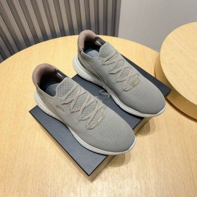 工厂P Boss 新款男仕运动鞋 知名运动品牌新款隆重上市 以奢华高端设计出货 鞋面选用原版透气飞织制成 羊皮垫脚 轻质橡胶大底。轻奢风格，鞋面透气不闷脚，简约