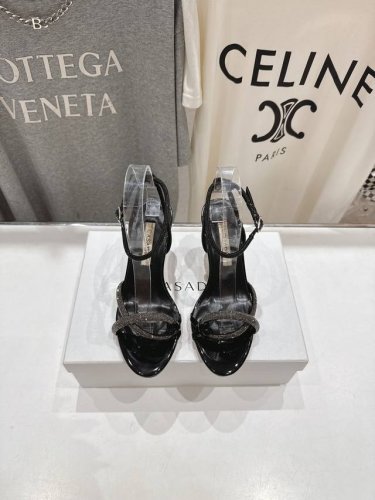 高版本出厂 Casadei 卡桑帝 2025 Ss 夏季新品水晶钻高跟鞋凉鞋鞋 f W25最性感鞋子 Casadei 亮相米兰时装周 绝美高跟鞋 独家品牌辨识度