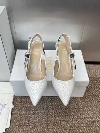 工厂p价p J‘Adior织带后空凉鞋 迪奥 Dior 2025 春夏新款冲孔女鞋 Toujours 刺绣字母Logo中跟蝴蝶结拼色凉鞋 市场顶级高端版本 材质 - 点击图像关闭