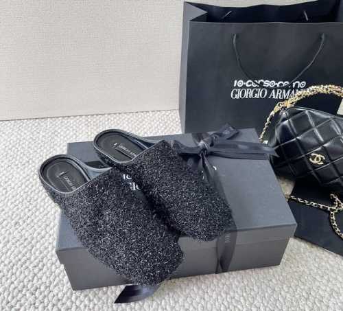 giorgio Armani X 10 Corso Como 25年 乔治阿玛尼 联名款穆勒拖鞋 方头半拖拖鞋 正码35-39订做40