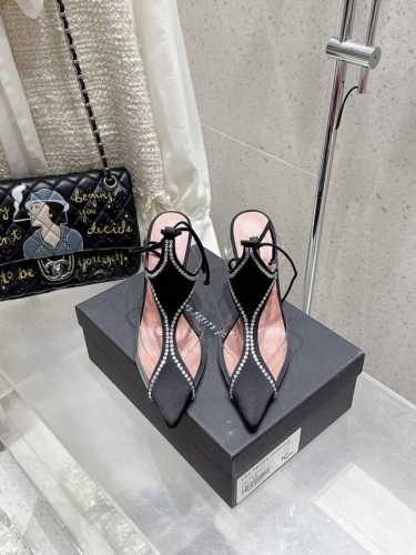 350 Les Petits Joueurs 2025年春夏系列新品～性感靓丽首选单品 鞋面选用优质缎面烫钻+，进口水染羊皮垫脚，真皮大底！ 跟高：10Cm S
