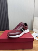 工厂P价 巴利-Bally家原单新品系列,1:1出货 高档牛皮拼接舒适网面+牛皮内里,原版防滑耐磨橡胶大底38-45 38.45订做