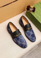 商品商标：GUCCI 古驰 休闲皮鞋 正码码数: 38-44 45.46.47订制 商品材料：精选 进口头层布料鞋面+原版五金扣，进口牛皮内里。强烈立体视觉效果