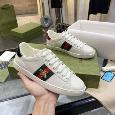 p直销 女鞋 女装 Gucci顶级芯片版本 Gg情侣款小白鞋，近几年一直火爆；新色更新不断；明星 网红 直播等必定种草打Call 经典时尚风格，5D绘图打印；电