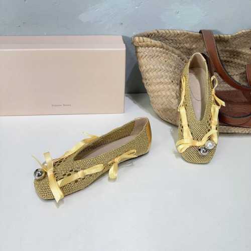高品质出厂 ！小众潮牌顶级品质！Simone Rocha25春夏新款网面铃铛珍珠蝴蝶结芭蕾舞玛丽珍鞋！ 甜酷叛逆的鬼马少女风格，活脱跳跃的少女情怀，每一个拥有少